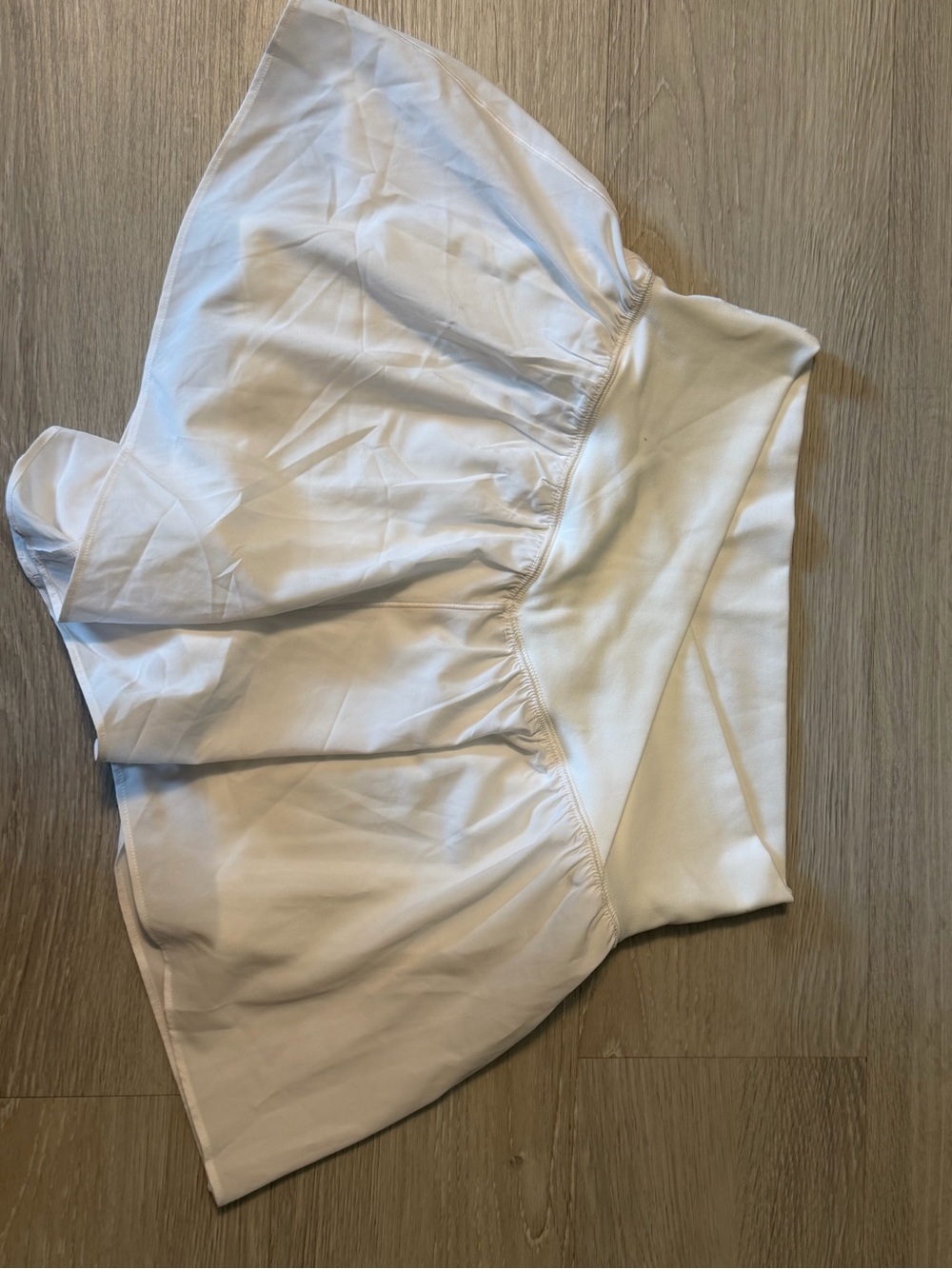 White Flared Mini Skirt